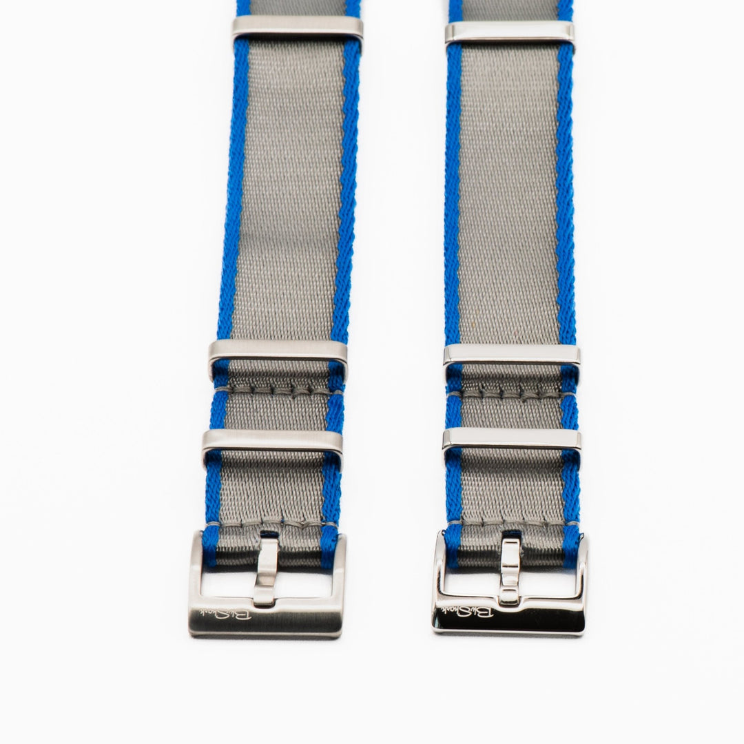 AlphaPremier - Silver & Blue - BluShark Straps