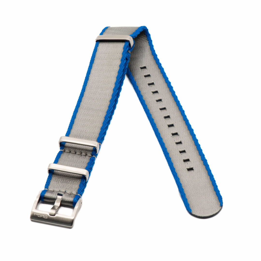AlphaPremier - Silver & Blue - BluShark Straps
