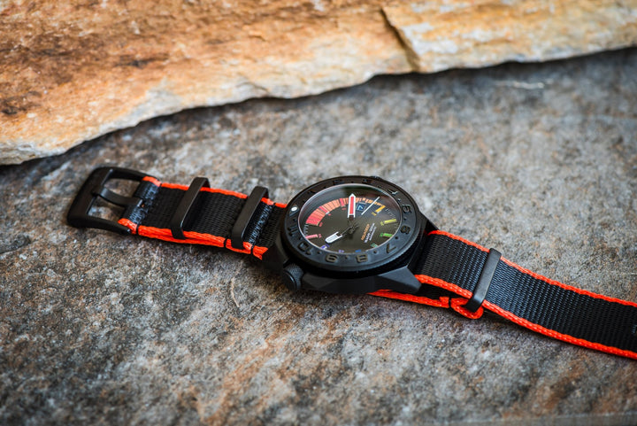 AlphaShark - Black & Orange - BluShark Straps