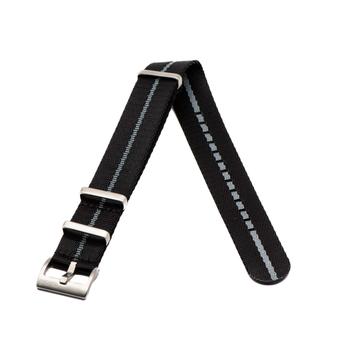 AlphaShark - Black & Pewter - BluShark Straps