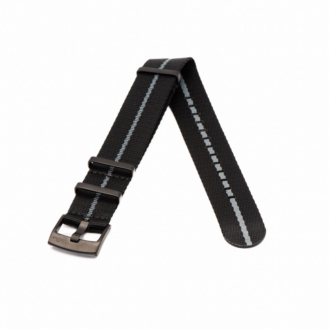AlphaShark - Black & Pewter - BluShark Straps