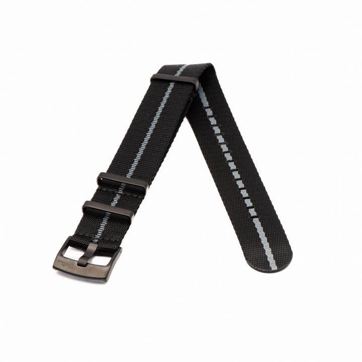 AlphaShark - Black & Pewter - BluShark Straps