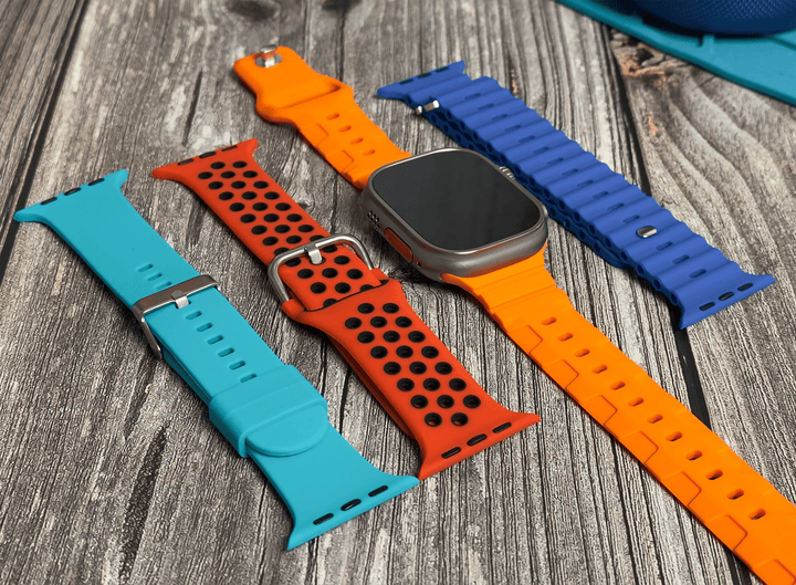 Apple Band - Silicone Vibrant Essentials - 4 Pack Bundle - BluShark Straps