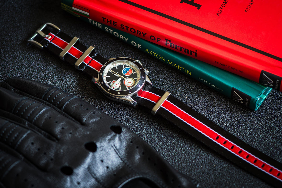 BluShark AlphaPremier AlphaPremier - Racing Stripe - Black Red White