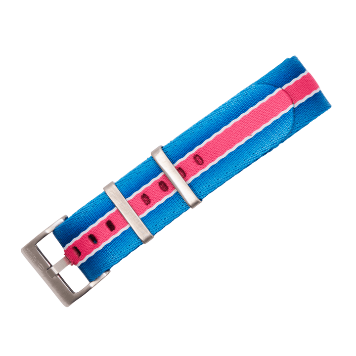 BluShark AlphaPremier AlphaPremier - Racing Stripe - Blue Pink White