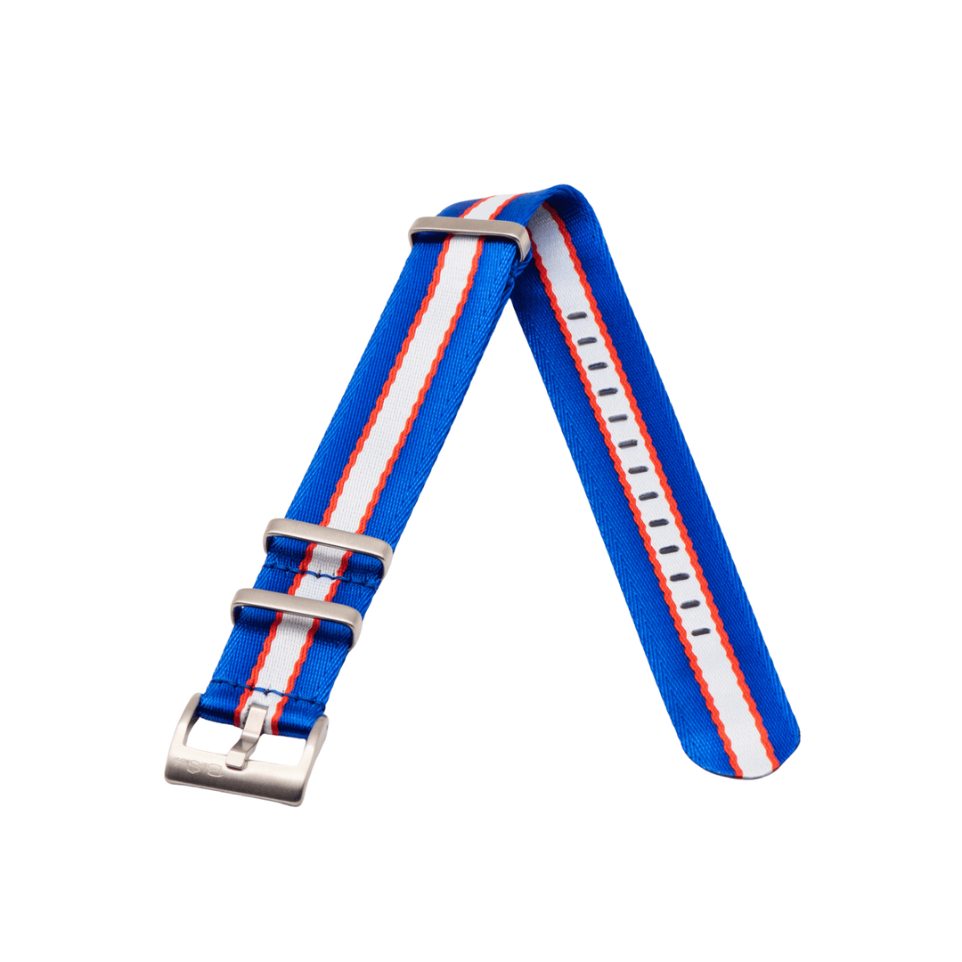 BluShark AlphaPremier AlphaPremier - Racing Stripe - Blue White Red