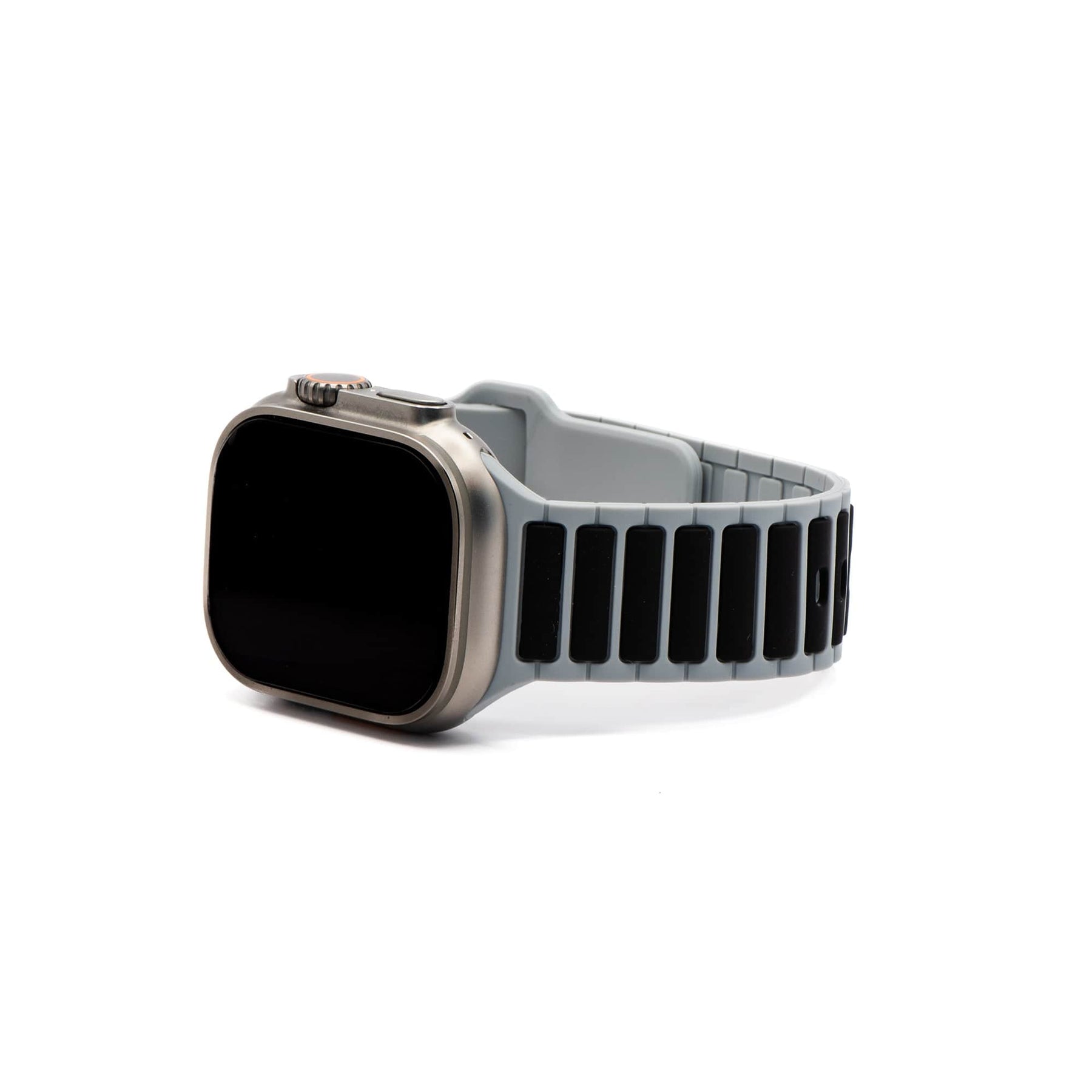 Apple Band Silicone Ripple in Gray and Black
