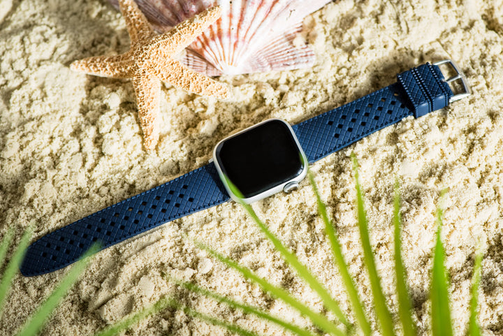 BluShark Apple Band Neo Tropical Rubber Apple Band - Neo Tropical Rubber - Blue