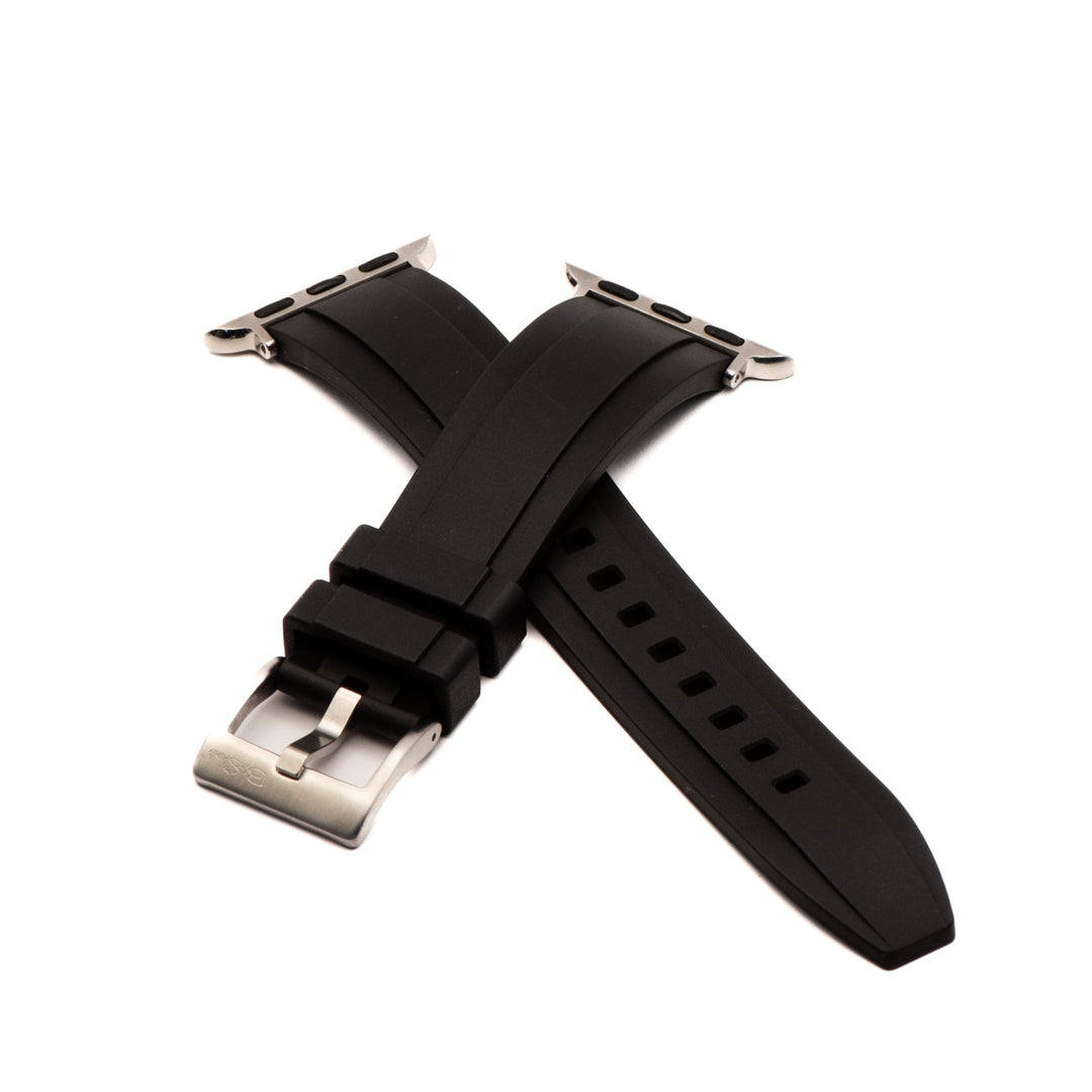 BluShark Apple Band Ridge Rubber Apple Band - Ridge Rubber - Black