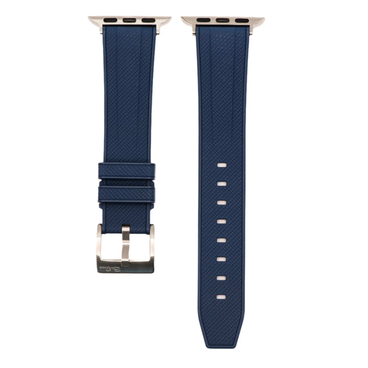 BluShark Apple Band Shark Skin Rubber Apple Band - Shark Skin Rubber - Blue