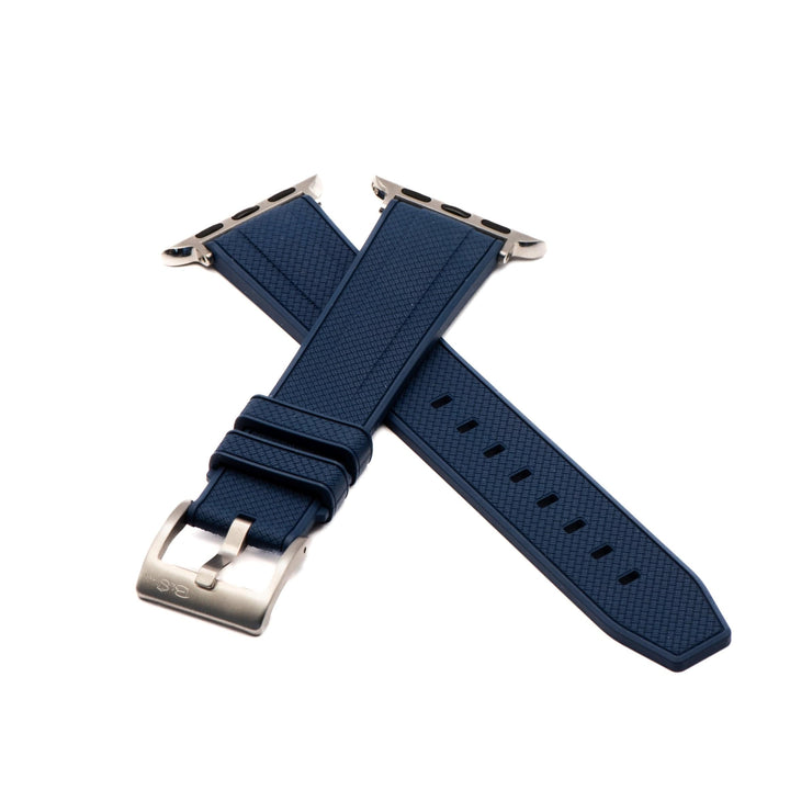 BluShark Apple Band Shark Skin Rubber Apple Band - Shark Skin Rubber - Blue