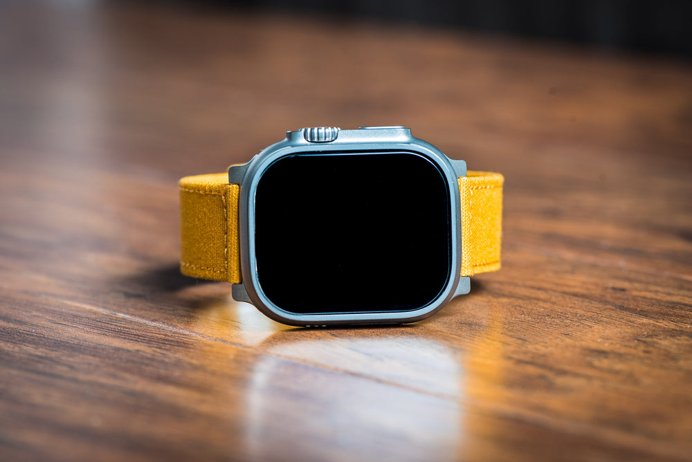 BluShark Apple Band ULTRA CanvaSoft ULTRA 1 / ULTRA 2 Apple Band ULTRA - CanvaSoft 2.0 - Mustard Yellow