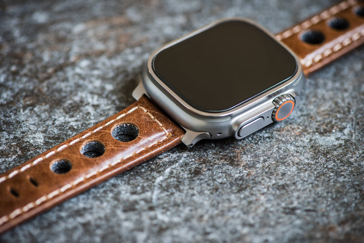 BluShark Apple Band ULTRA Leather Rally ULTRA 1 & ULTRA 2 Apple Band ULTRA - Leather - Rally - Brown