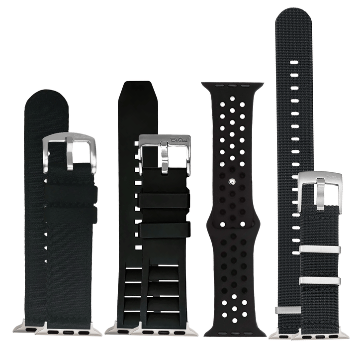 BluShark Bundle Apple Band - Black Bands - 4 Pack Bundle