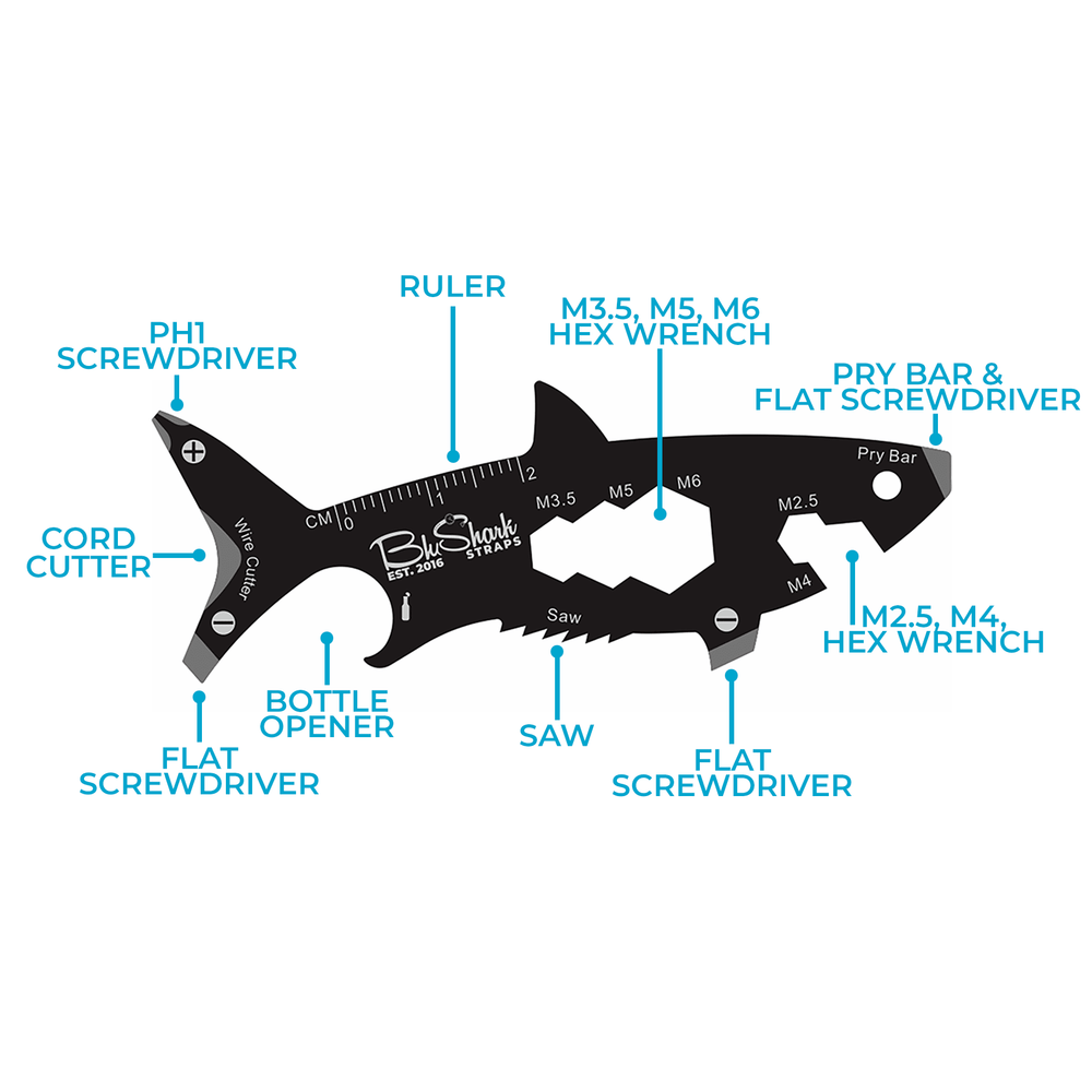 BluShark Keychain Multi - Tool - BluShark Straps