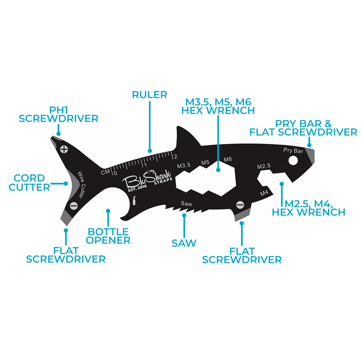 BluShark Keychain Multi - Tool - BluShark Straps