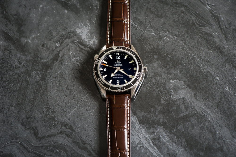 BluShark Leather Crocodile Leather - Crocodile Grain Chocolate Brown