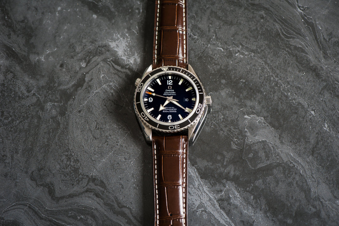 BluShark Leather Crocodile Leather - Crocodile Grain Chocolate Brown