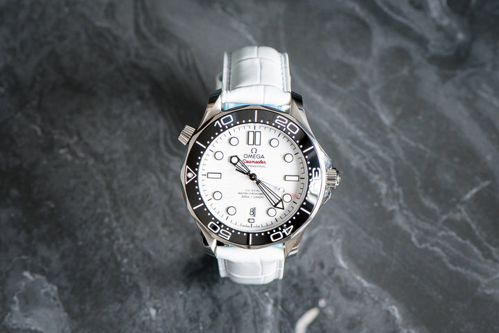 BluShark Leather Crocodile Leather - Crocodile Grain - Rice White