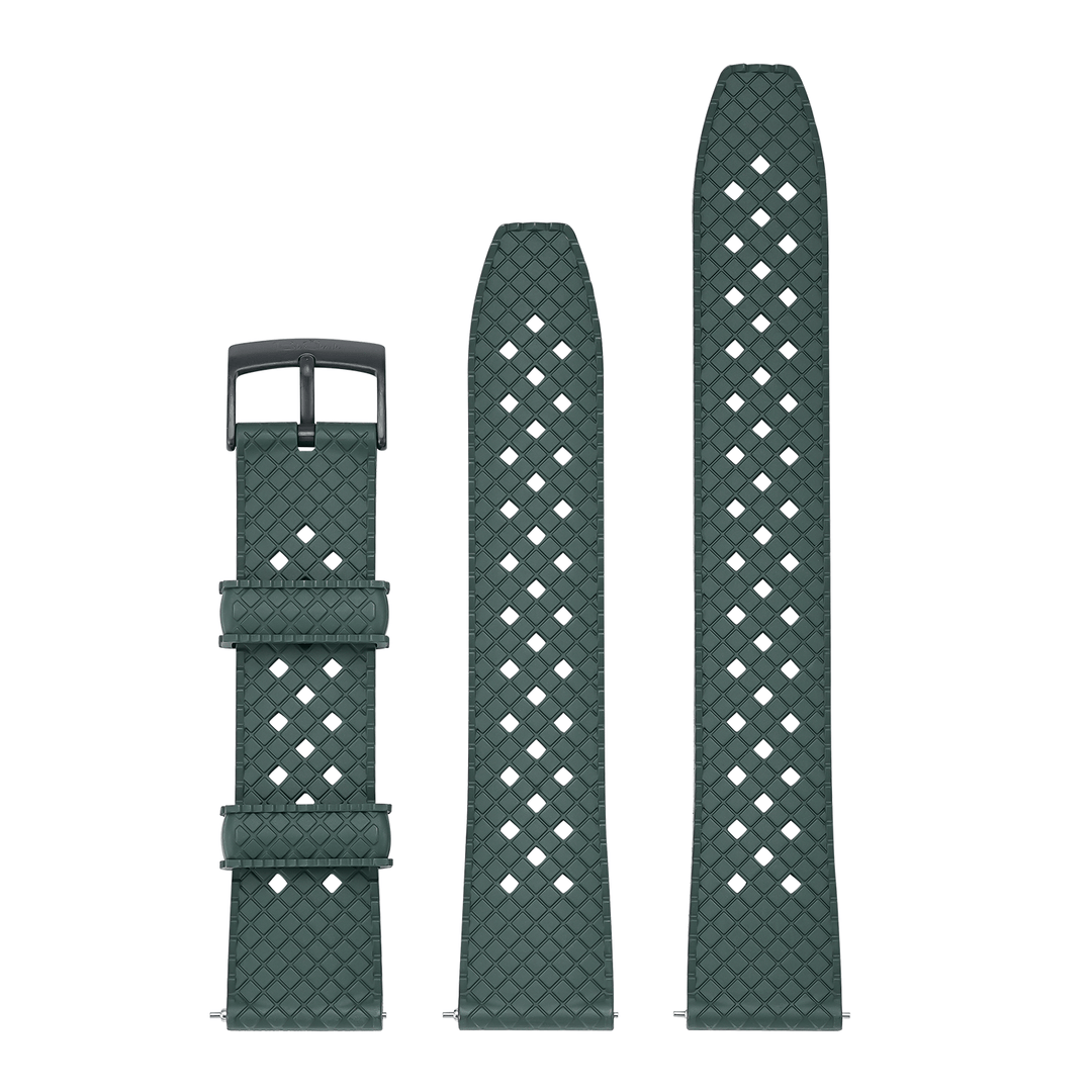 BluShark Neo Tropical Rubber 20mm / PVD Black Neo Tropical Rubber - Green