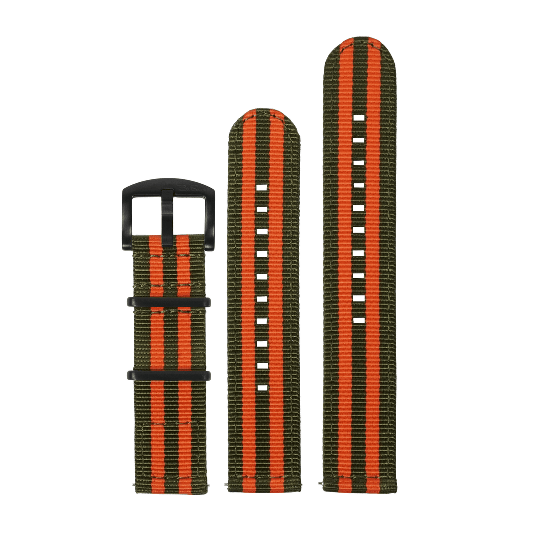 BluShark O2 20mm / PVD Black The O2 Strap - Bond Bomber Jacket