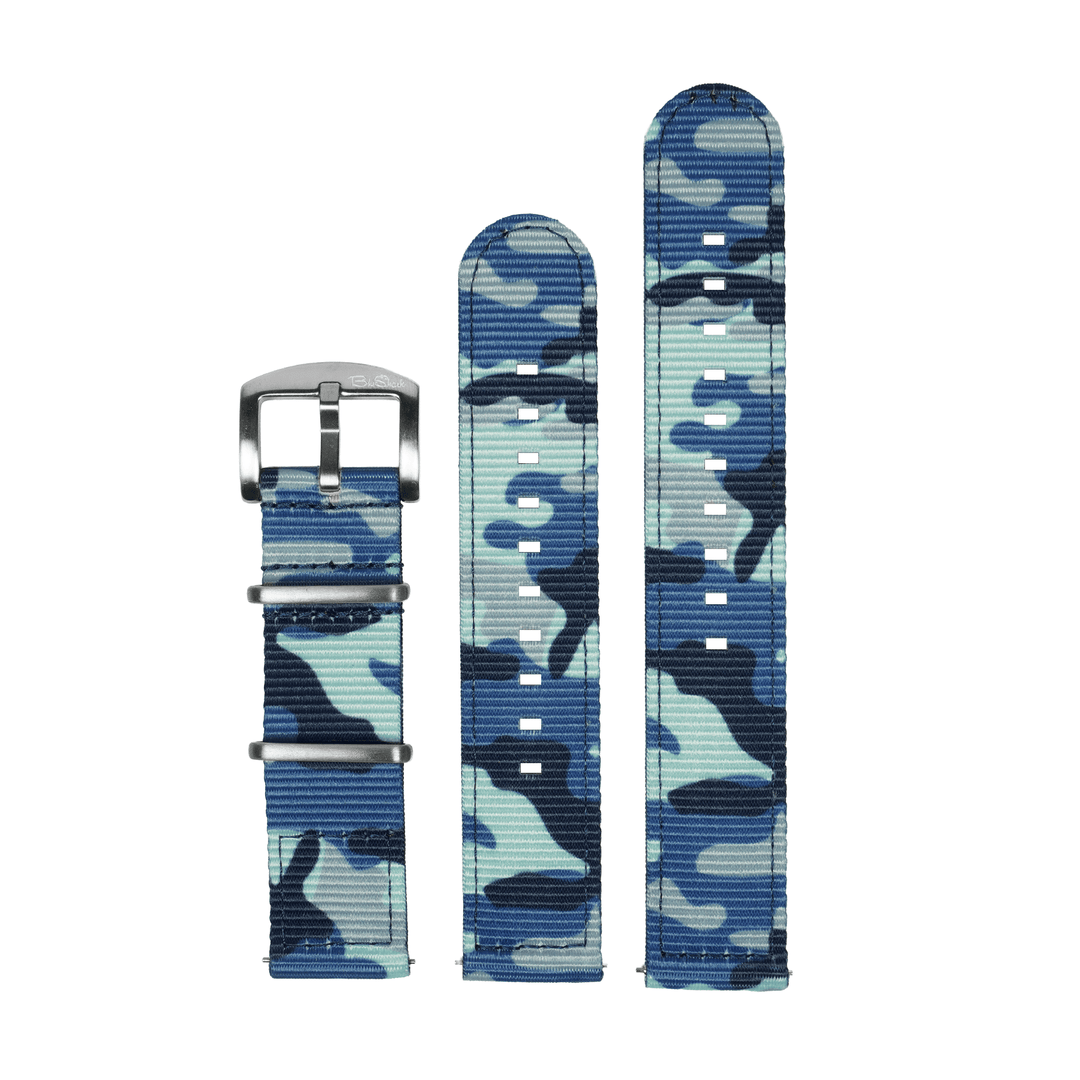 BluShark O2 20mm / Brushed The O2 Strap -  Camo BluShark