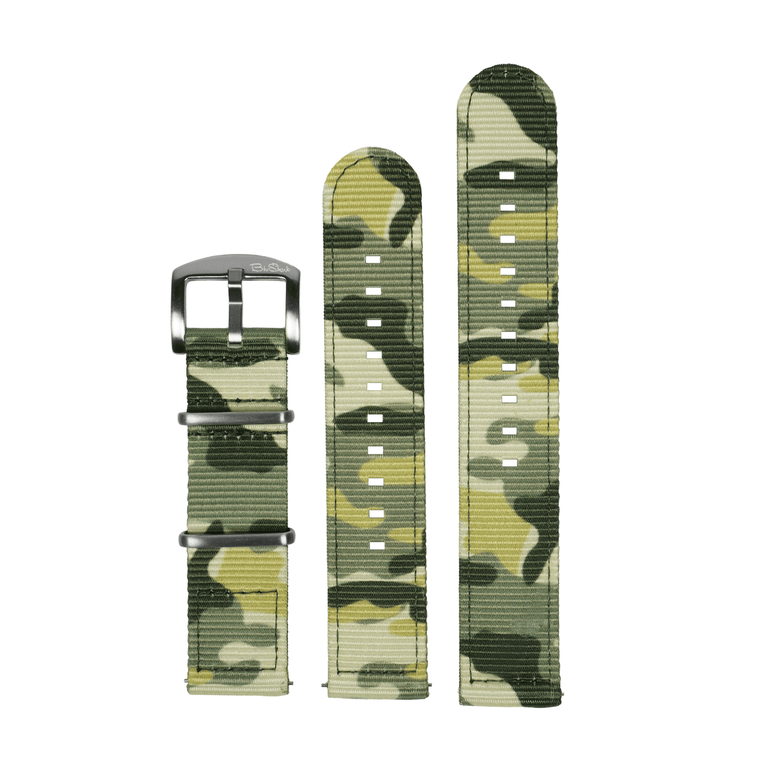 BluShark O2 20mm / Brushed The O2 Strap - Camo Grassland