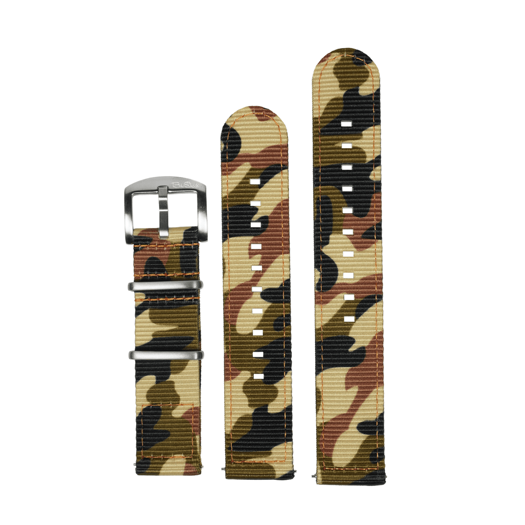 BluShark O2 20mm / Brushed The O2 Strap - Camo Woodland Hunter