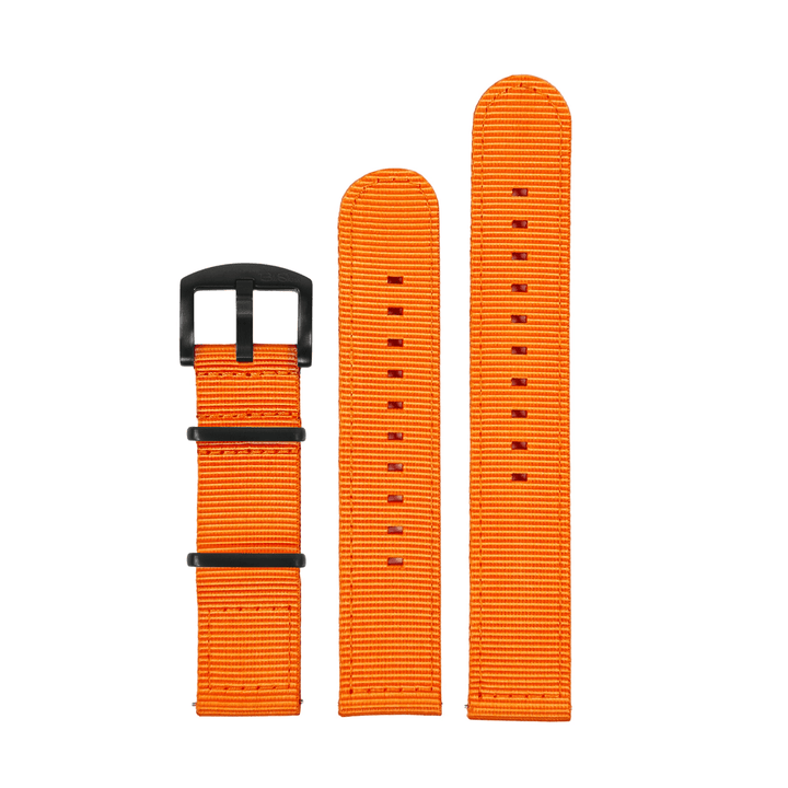 BluShark O2 20mm / PVD Black The O2 Strap - Orange