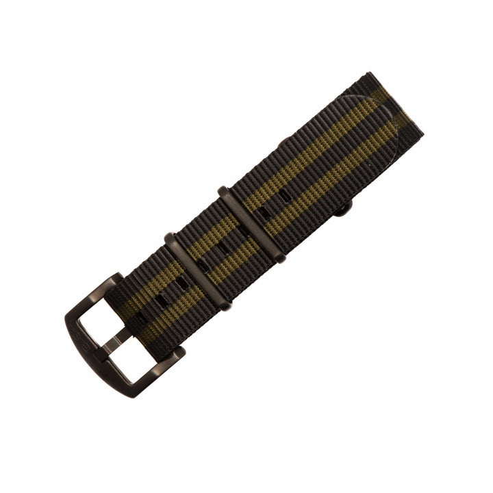 BluShark Original 20mm / PVD Black Original - Bond Olive