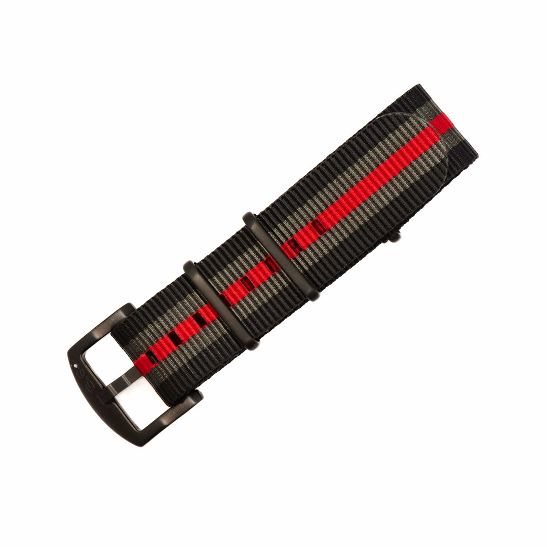 BluShark Original 20mm / PVD Black Original - Bond Red