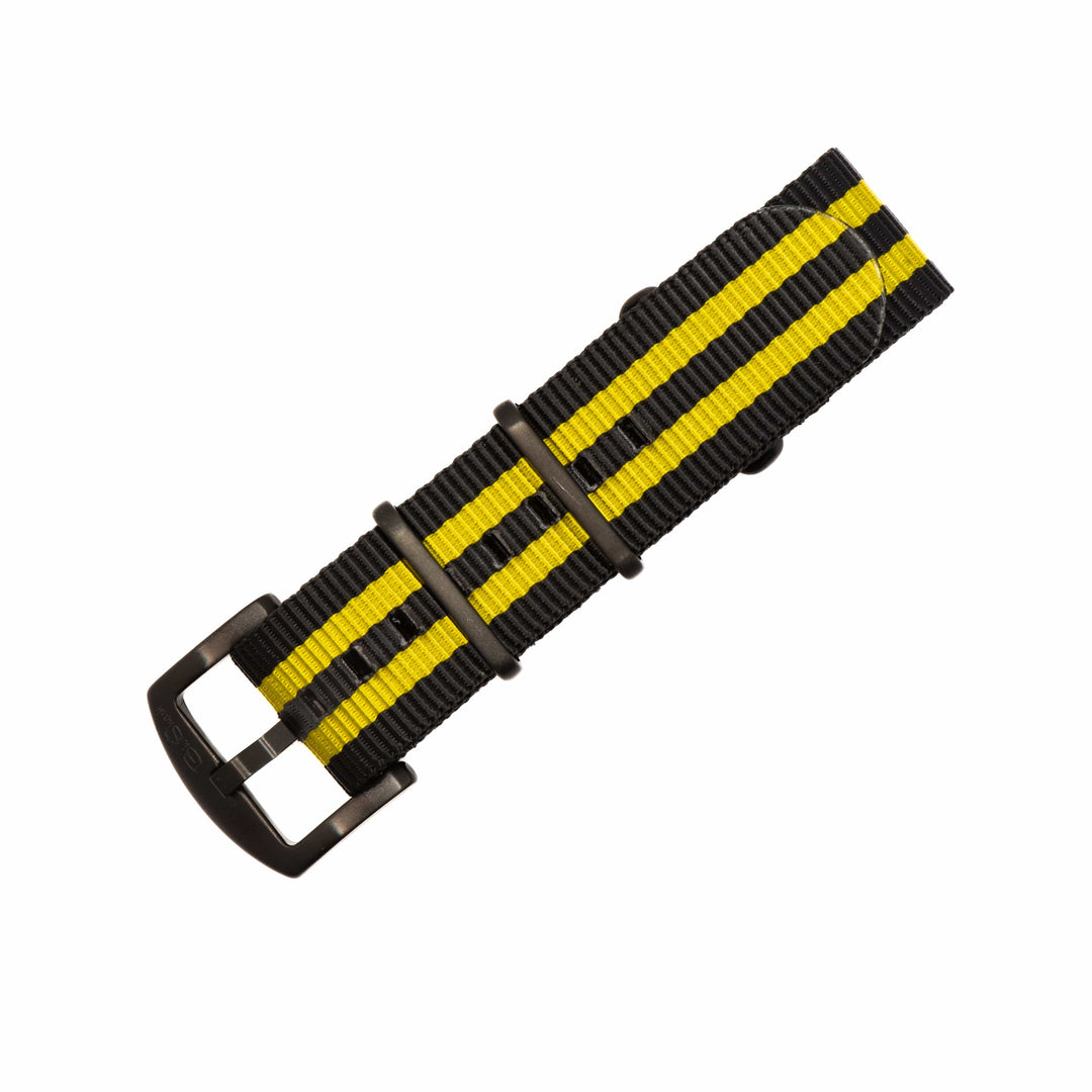 BluShark Original 20mm / PVD Black Original - Bond Yellow