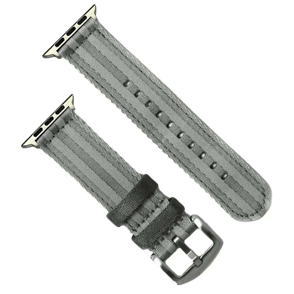 Blushark Premium Nylon Smartwatch Band - Compatible with Apple Watch Series 1 - 11 and Ultra Series - Quick - Change Adapters - Adjustable Sizing - Sweatproof and Waterproof. - BluShark Straps