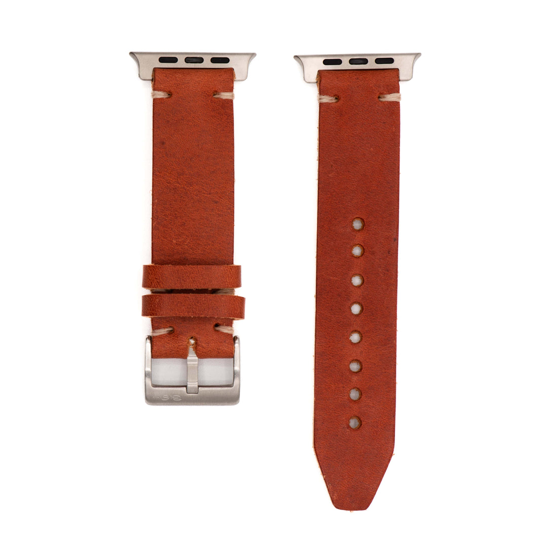 BluShark Straps Apple Apple Watch Ultra Horween Leather Watch Strap – Tan