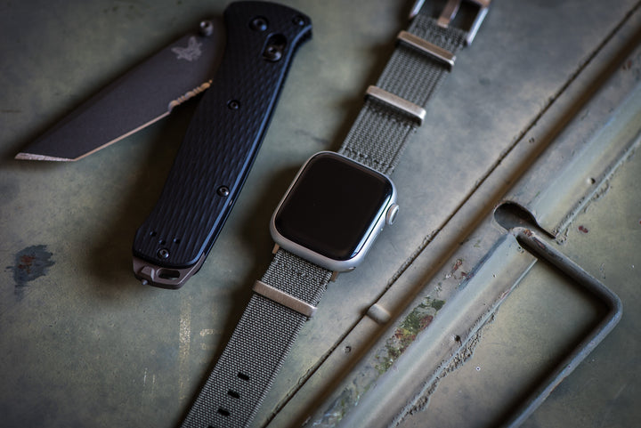 BluShark Straps Apple Band Ribbed Mako FN Apple Band - Ribbed Mako FN - Gray