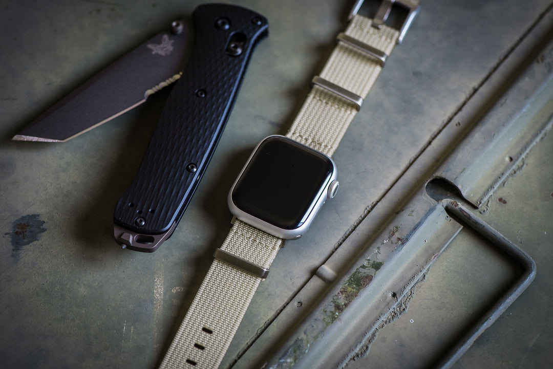 BluShark Straps Apple Band Ribbed Mako FN Apple Band - Ribbed Mako FN - Sand