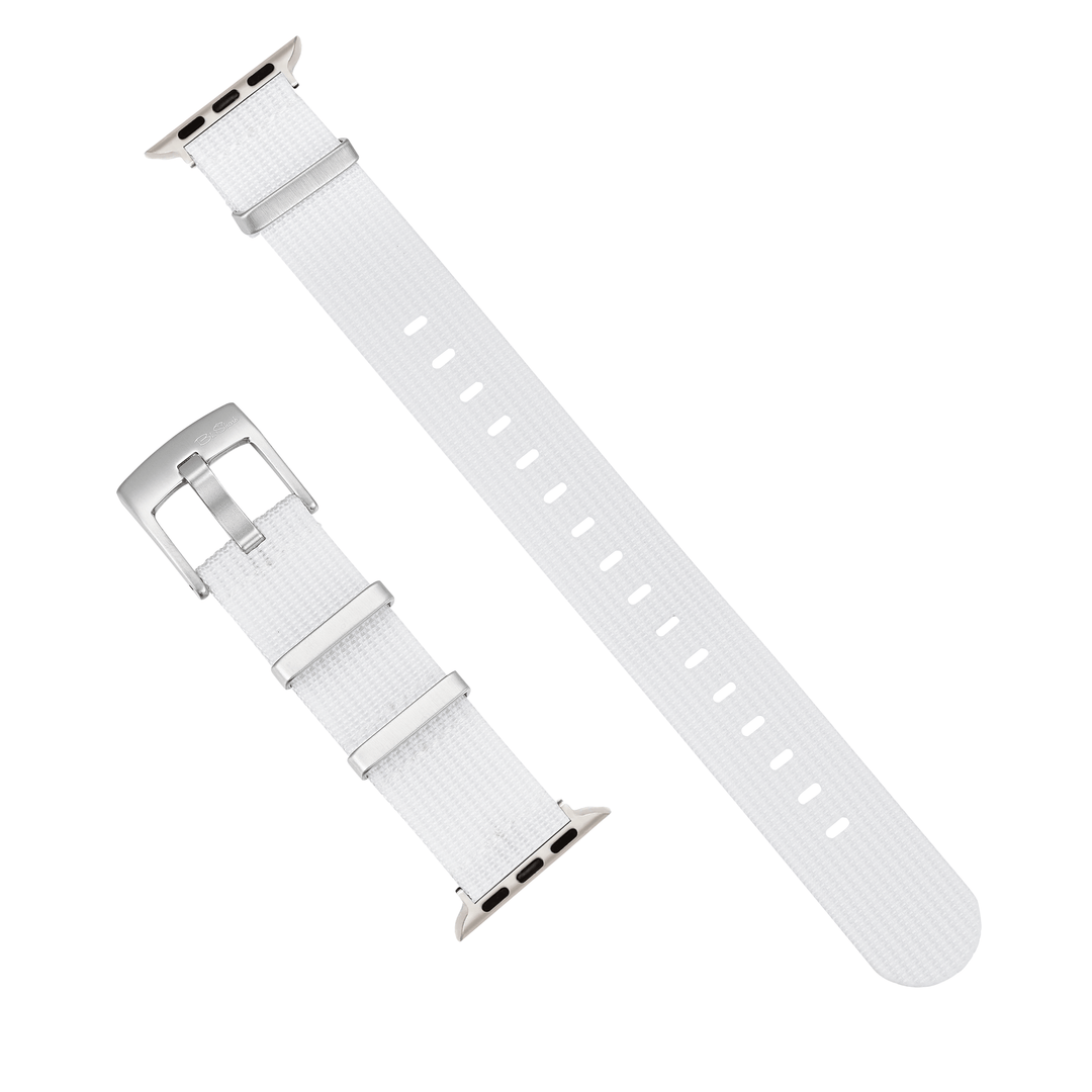 BluShark Straps Apple Band Ribbed Mako FN Apple Band - Ribbed Mako FN - White