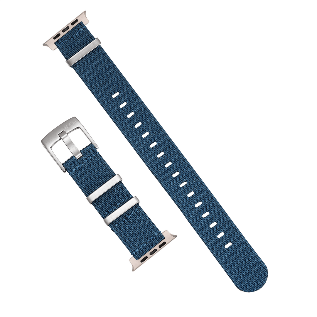 BluShark Straps Apple Band ULTRA Ribbed Mako FN ULTRA 1 - ULTRA 2 - ULTRA 3 Apple Band ULTRA - Ribbed Mako FN - Blue