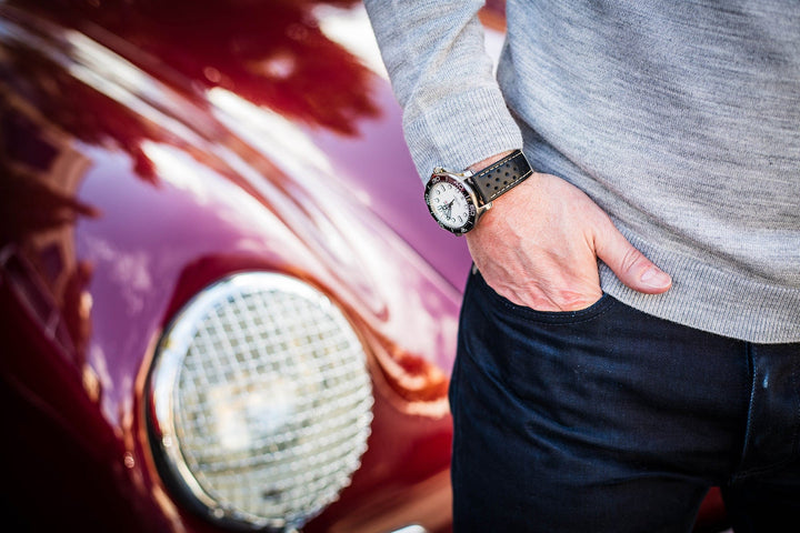 BluShark Straps Leather Sport Grip Leather Sport Grip - DQ Black