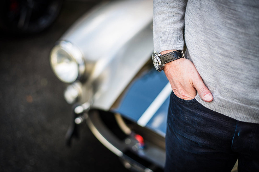 BluShark Straps Leather Sport Grip Leather Sport Grip - DQ Black