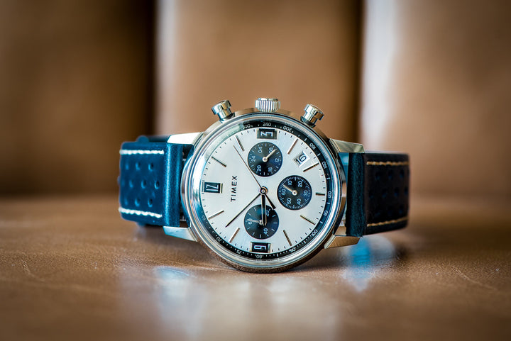 BluShark Straps Leather Sport Grip Leather Sport Grip - Passing  Blue