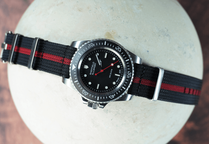 BluShark Straps Ribbed Mako FN Ribbed Mako FN - Black & Red