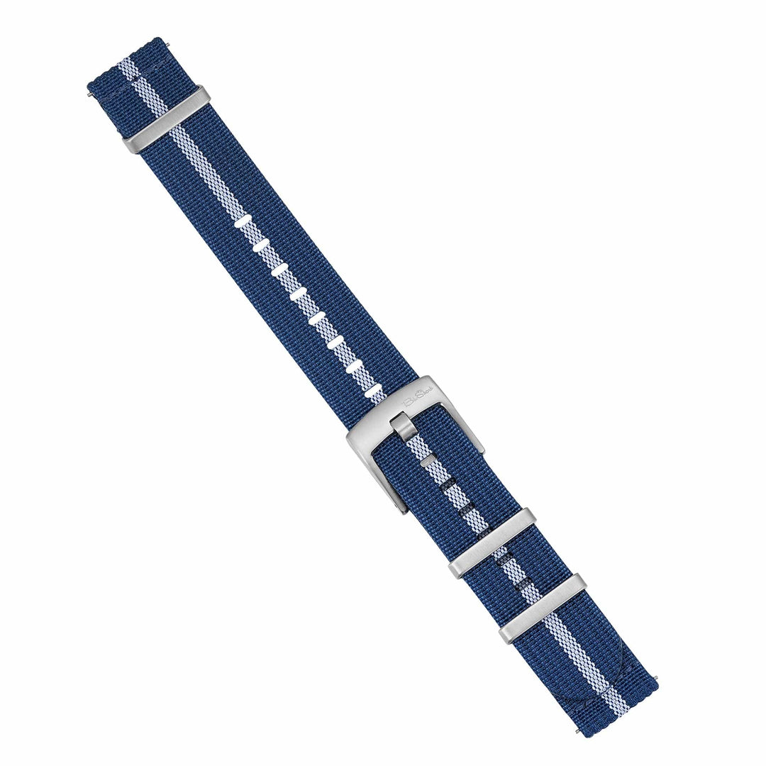 BluShark Straps Ribbed Mako FN Ribbed Mako FN - Blue & White