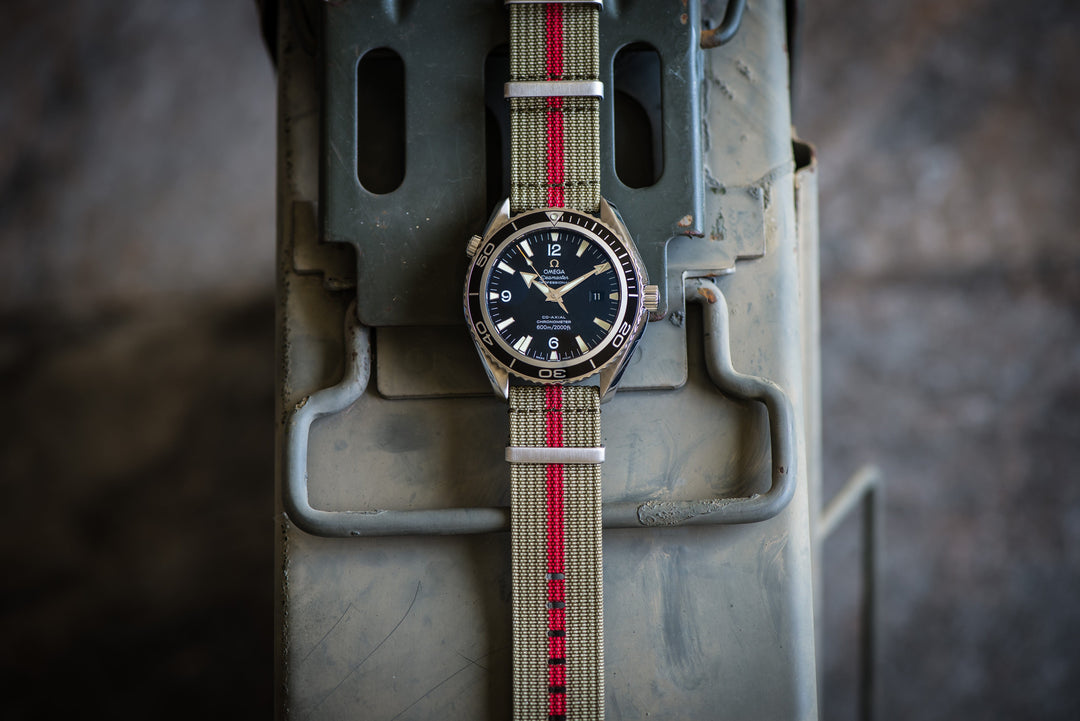 BluShark Straps Ribbed Mako FN Ribbed Mako FN - Olive & Red