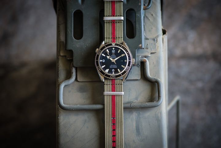 BluShark Straps Ribbed Mako FN Ribbed Mako FN - Olive & Red