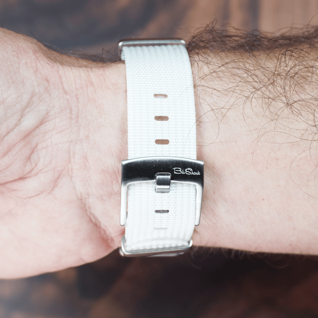 BluShark Straps Ribbed Mako FN Ribbed Mako FN - White