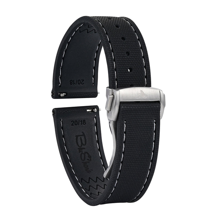 BluShark Straps Rubber Sailcloth Deploy Sailcloth Rubber Deploy - Black/White