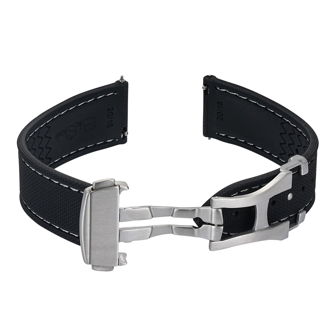 BluShark Straps Rubber Sailcloth Deploy Sailcloth Rubber Deploy - Black/White