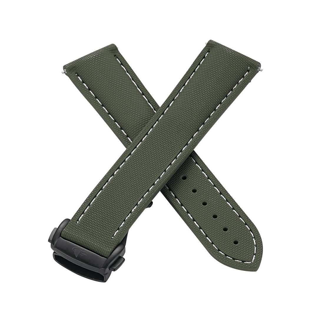 BluShark Straps Rubber Sailcloth Deploy Sailcloth Rubber Deploy - Green