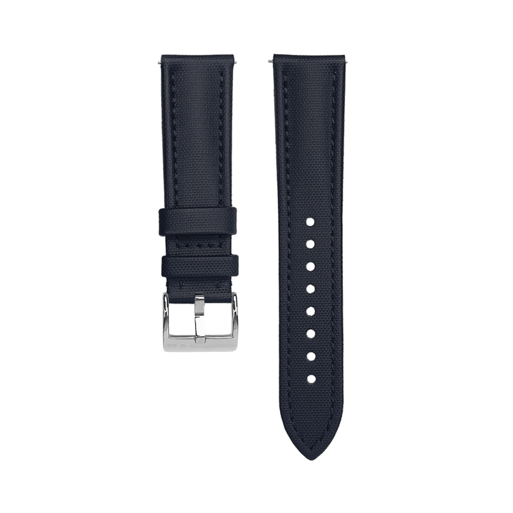 BluShark Straps Sailcloth 20mm / Polished Sailcloth - Blue with Blue